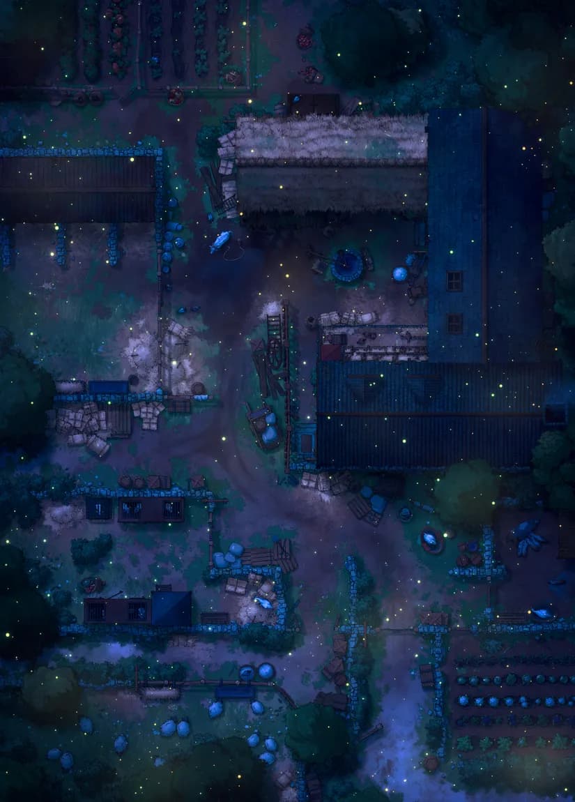 Village Farmhouse map, Fireflies variant thumbnail