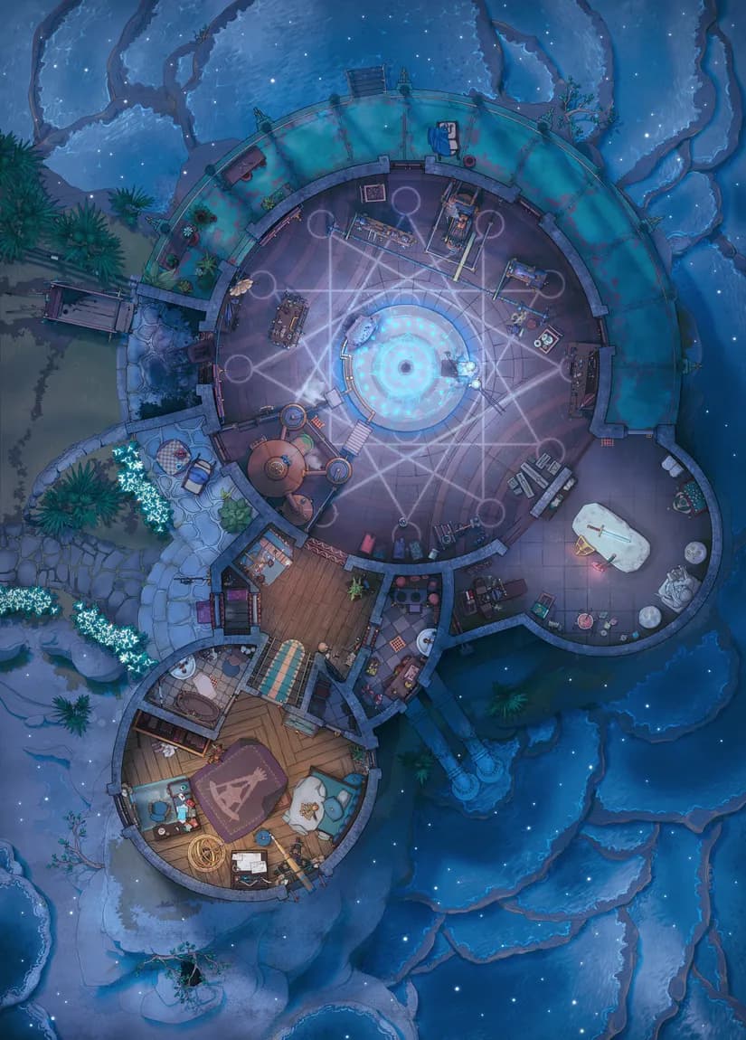 Forge of the Wizard Blacksmith map, Original Night variant thumbnail