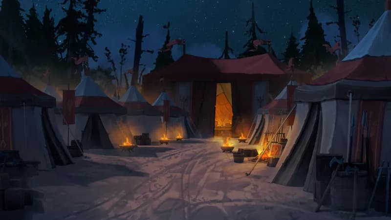 Medieval War Tents map, No Cliff Night variant thumbnail