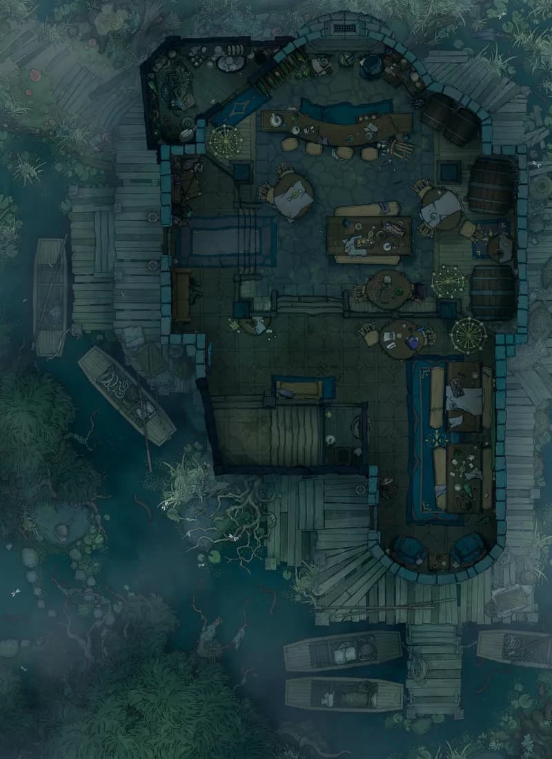 Eeler's Inn map, Dark variant thumbnail