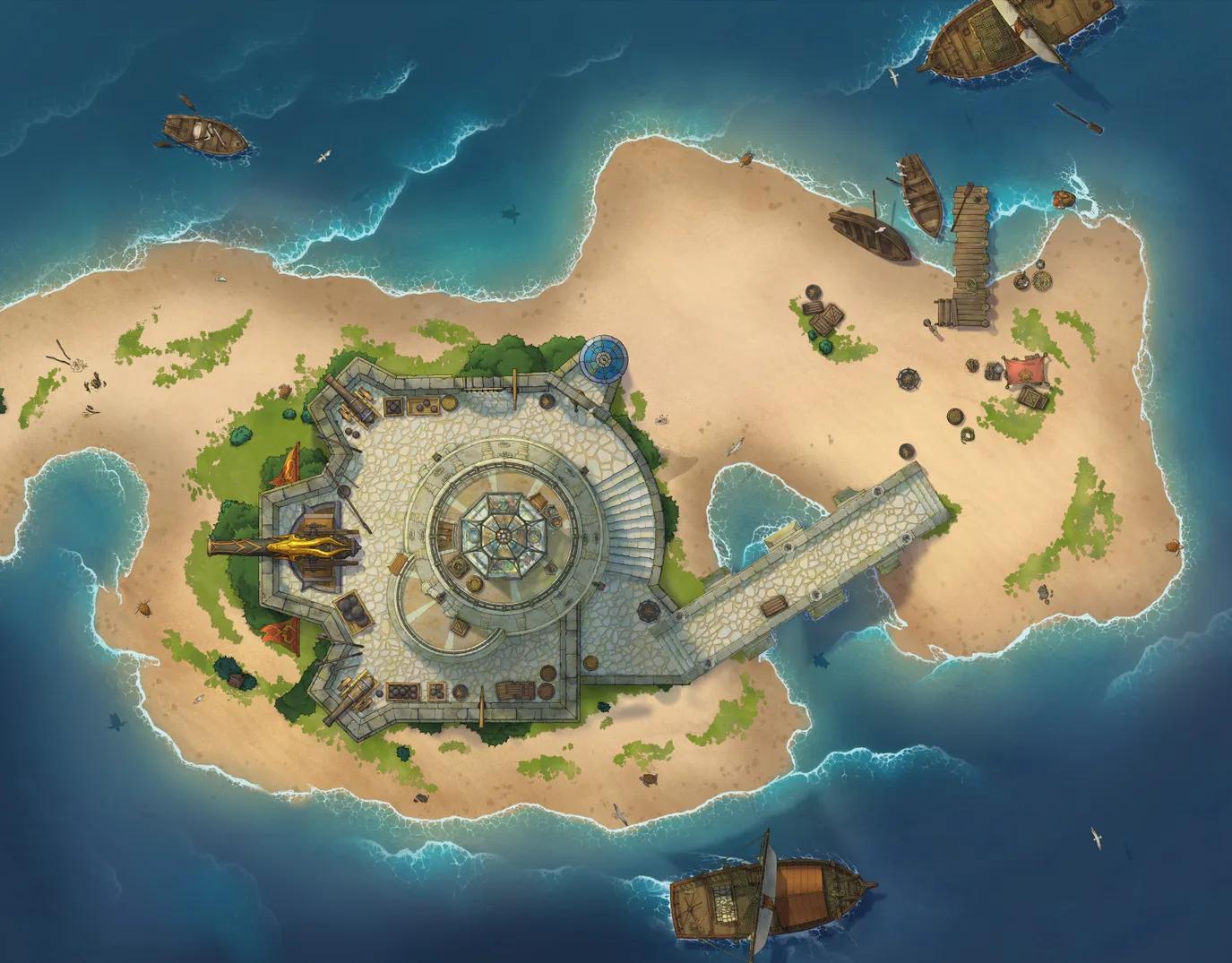 Lighthouse Isle map, Sandy Beach variant thumbnail