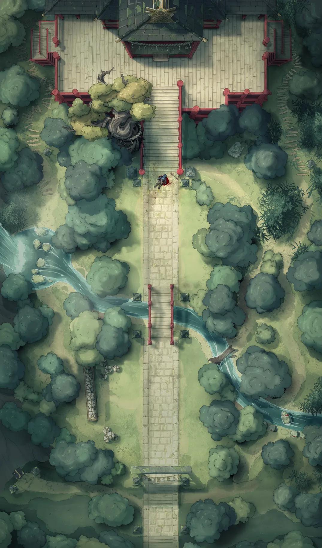 Forest Shrine Festival map, Lone Samurai Day variant thumbnail