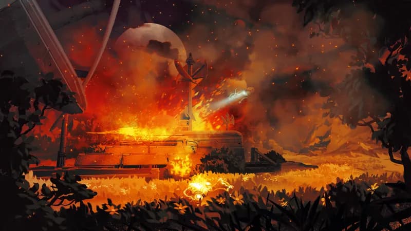 Solarpunk Tea Farm map, Fire variant thumbnail