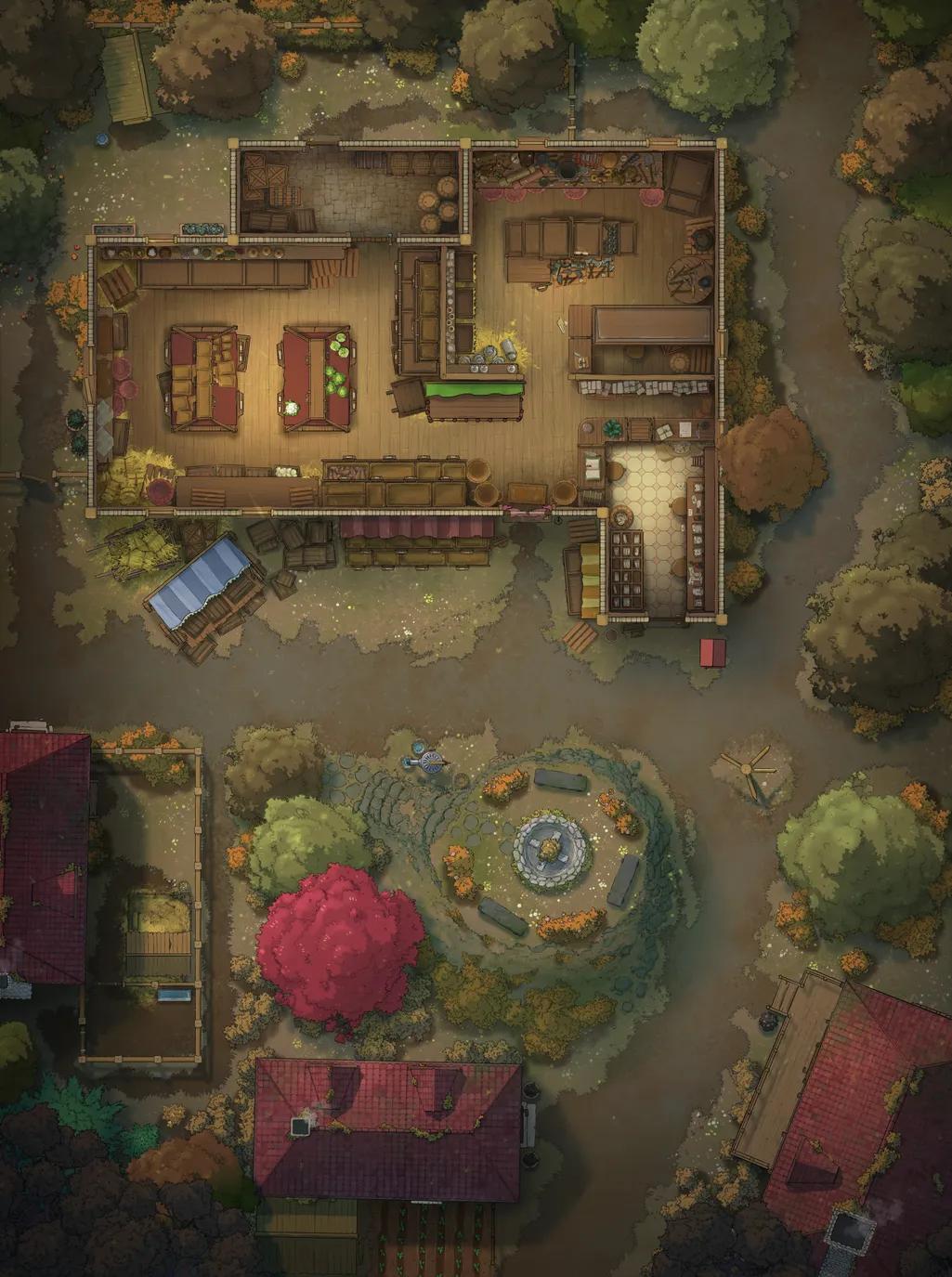 Gentle Village Greengrocer map, Drought variant thumbnail