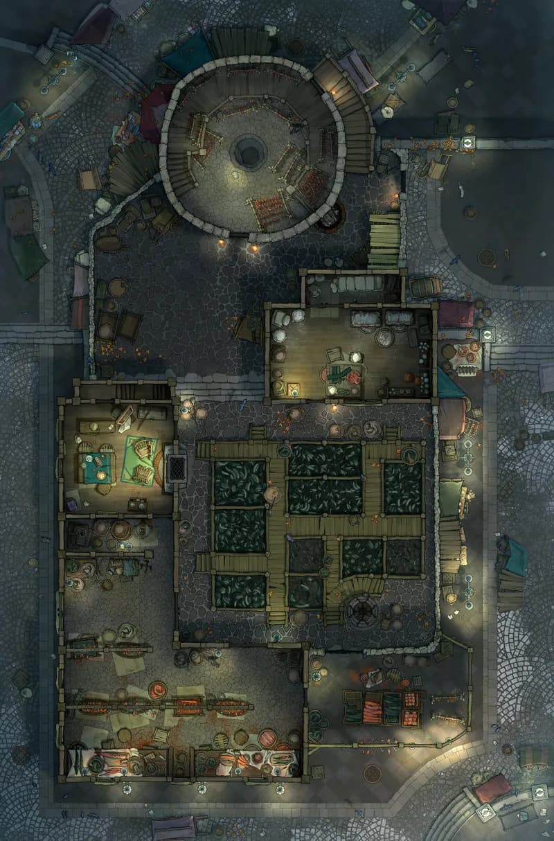 Eel Abattoir map, No Side Buildings variant thumbnail