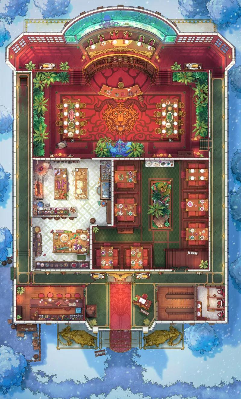 Monster Hunter Restaurant map, Winter Day variant thumbnail