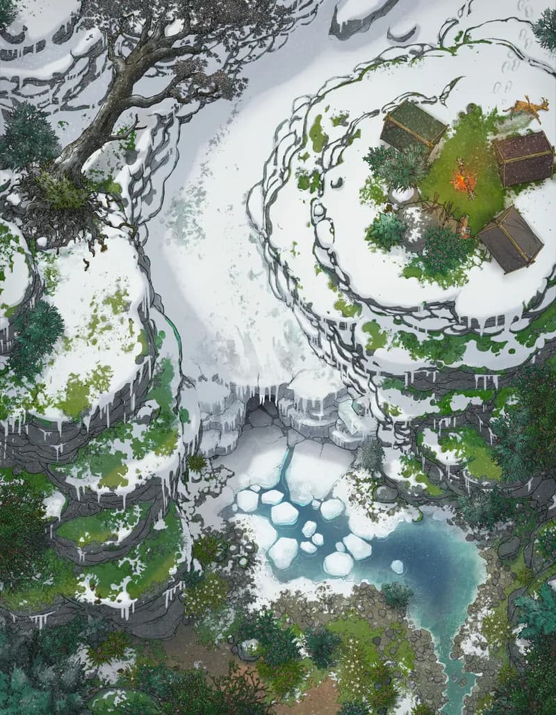 Melting Glacier map, Camp variant thumbnail