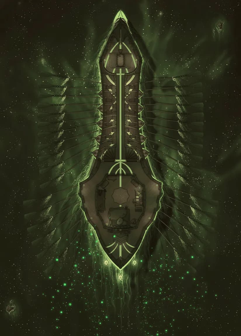 Drow Warship Interior map, Glow MIddle Dock variant thumbnail