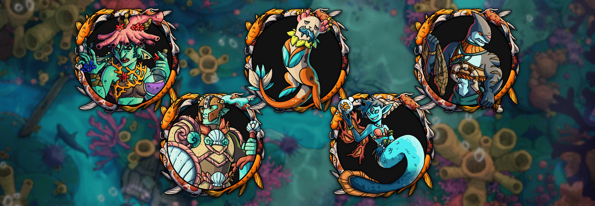 Coral Witch Cottage Tokens