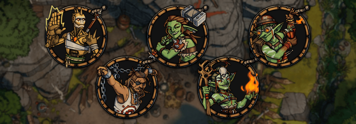 Goblin Forest Fortress Tokens