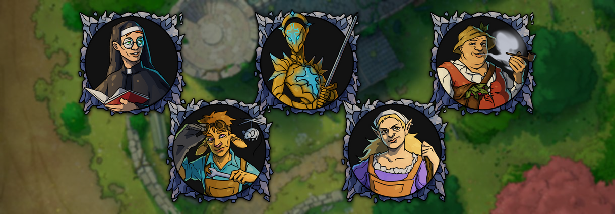 Peaceful Village Church Tokens