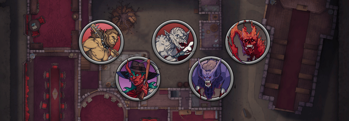 Vampire Mansion Tokens