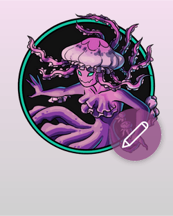 Coral Alien Jellyfish