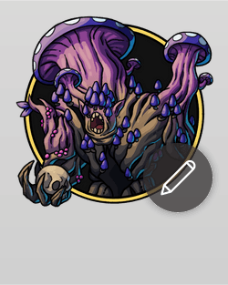 Violet Fungus Colony