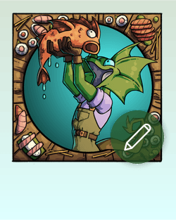 Lizardfolk Fisherman