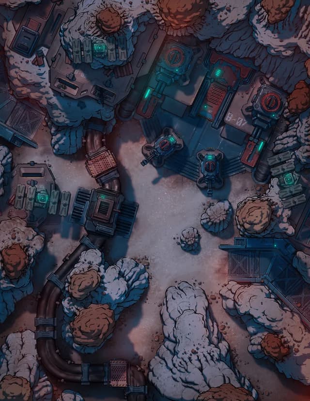 Hoodoos Base | Czepeku Sci-Fi Maps