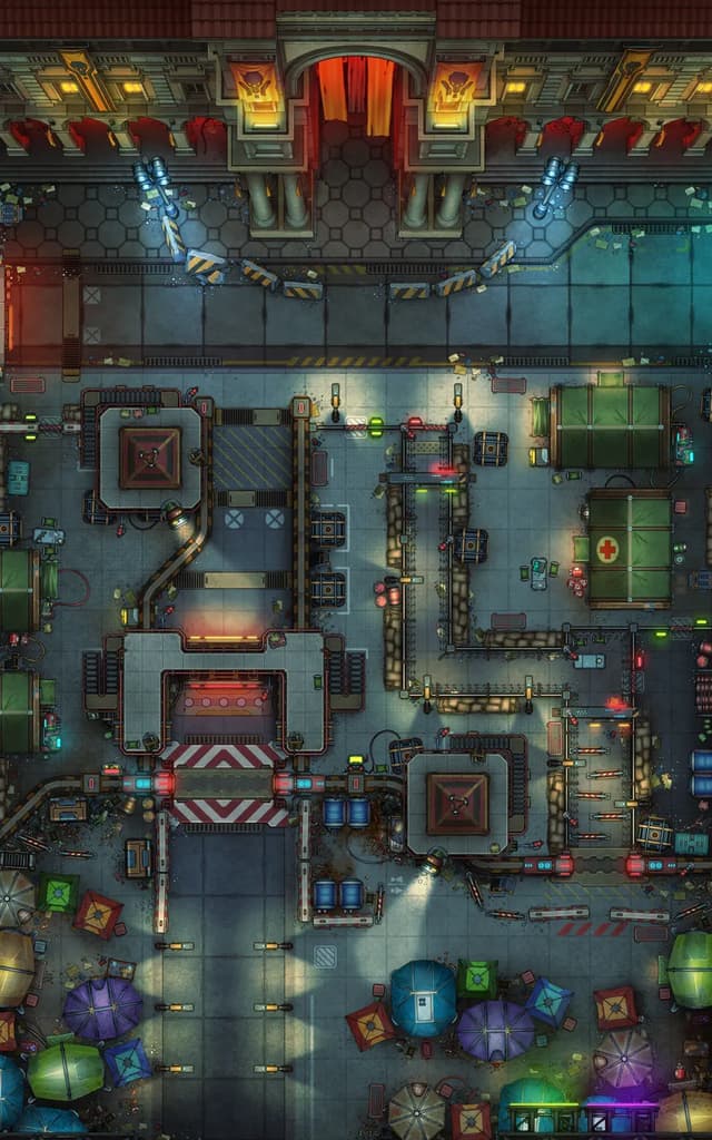 Border Processing Centre map, Original Night variant