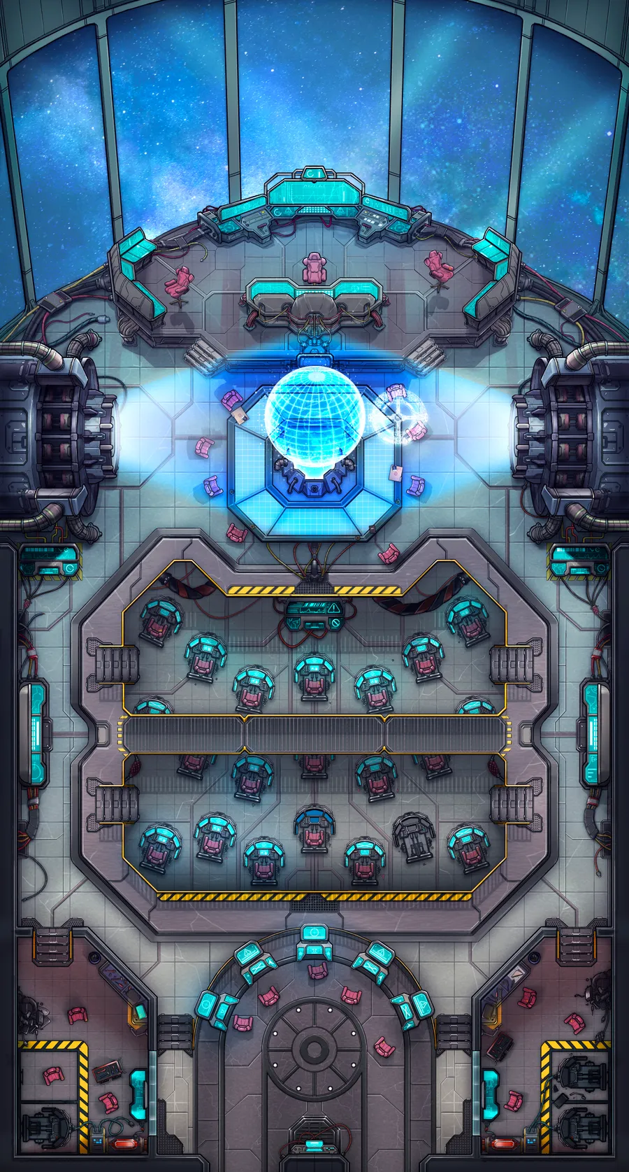 Command Deck | Czepeku Sci-Fi Maps